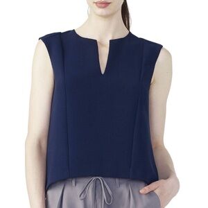 Armani Exchange Dark Blue Sleeveless Blouse